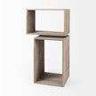 Mercana Simul Light Brown Wood Modular Shelving Unit- Set of 2 Clearance