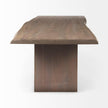 Mercana Konstantin Medium Brown Wood W/ Live Edge Rectangular Dining Table