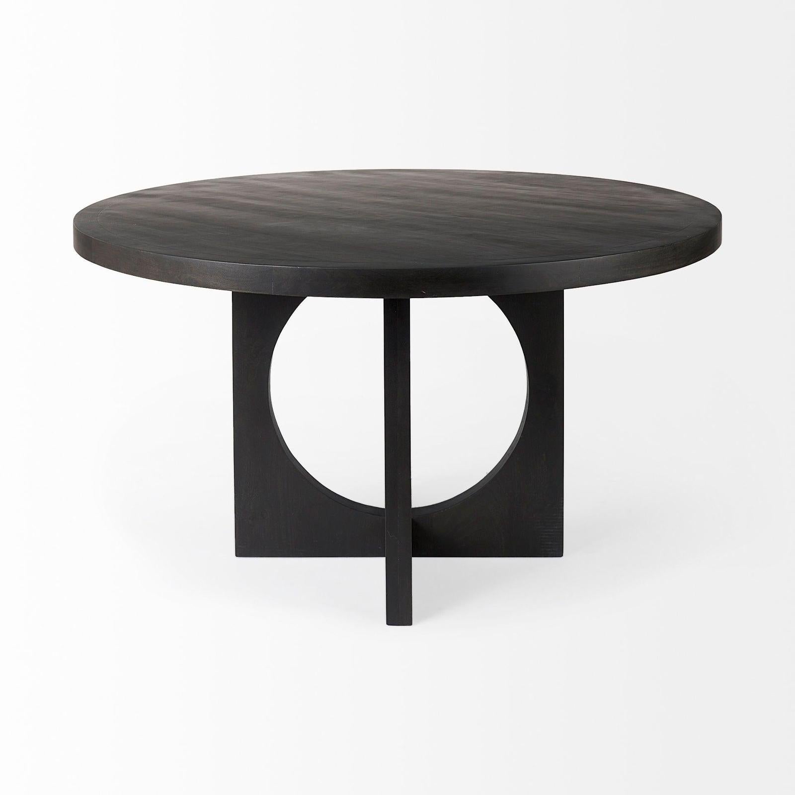 Mercana Liesl Wood W/ Circular Top Dining Table