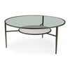 Mercana Felicity Marble Top W/Iron Frame Coffee Table Clearance