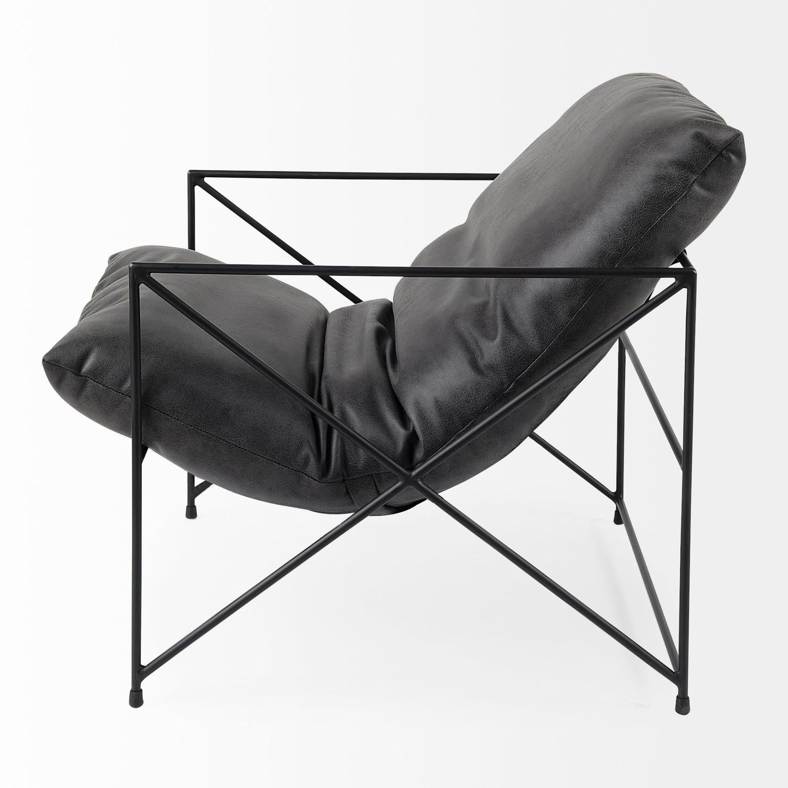 Mercana Leonidas Metal Frame Accent Chair