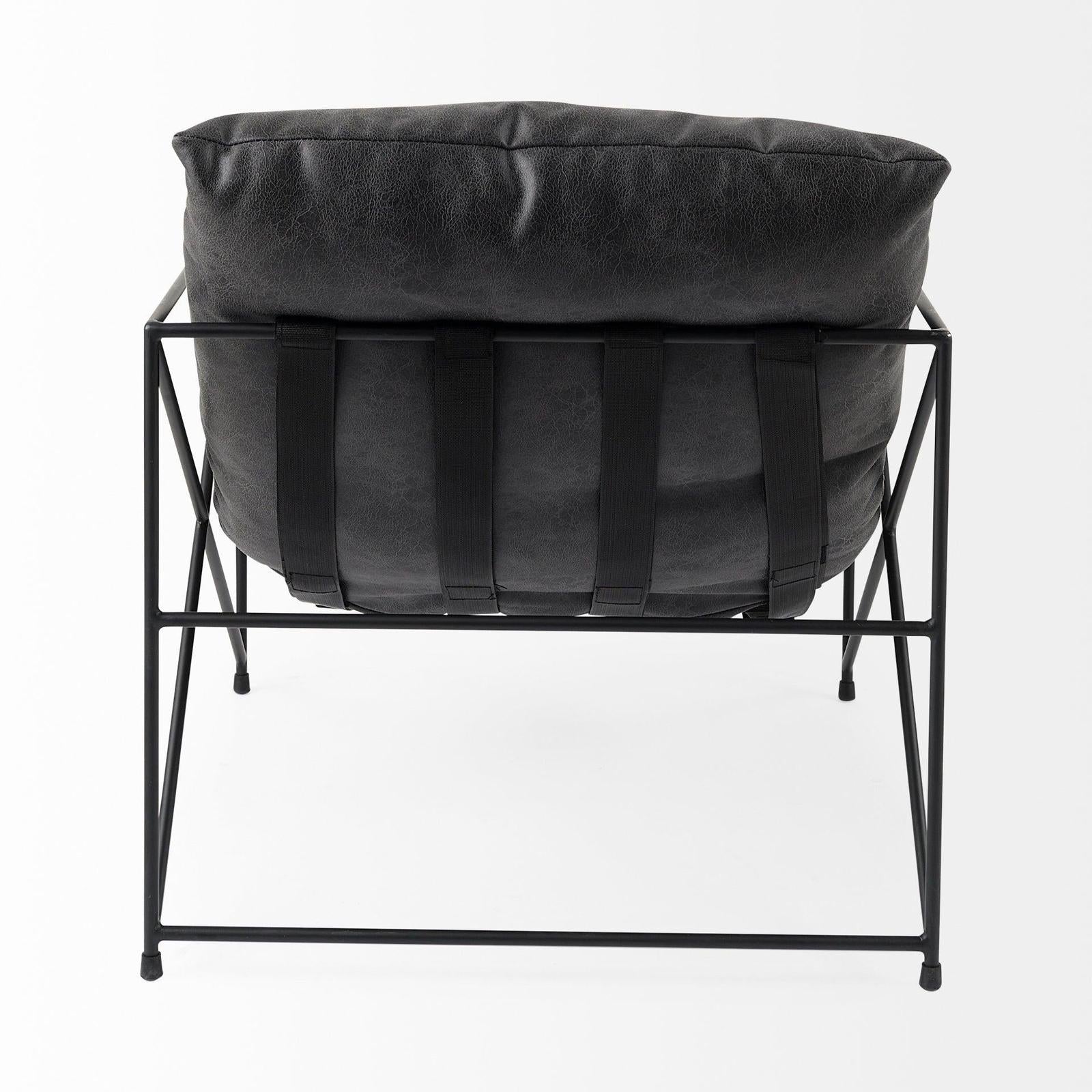 Mercana Leonidas Metal Frame Accent Chair