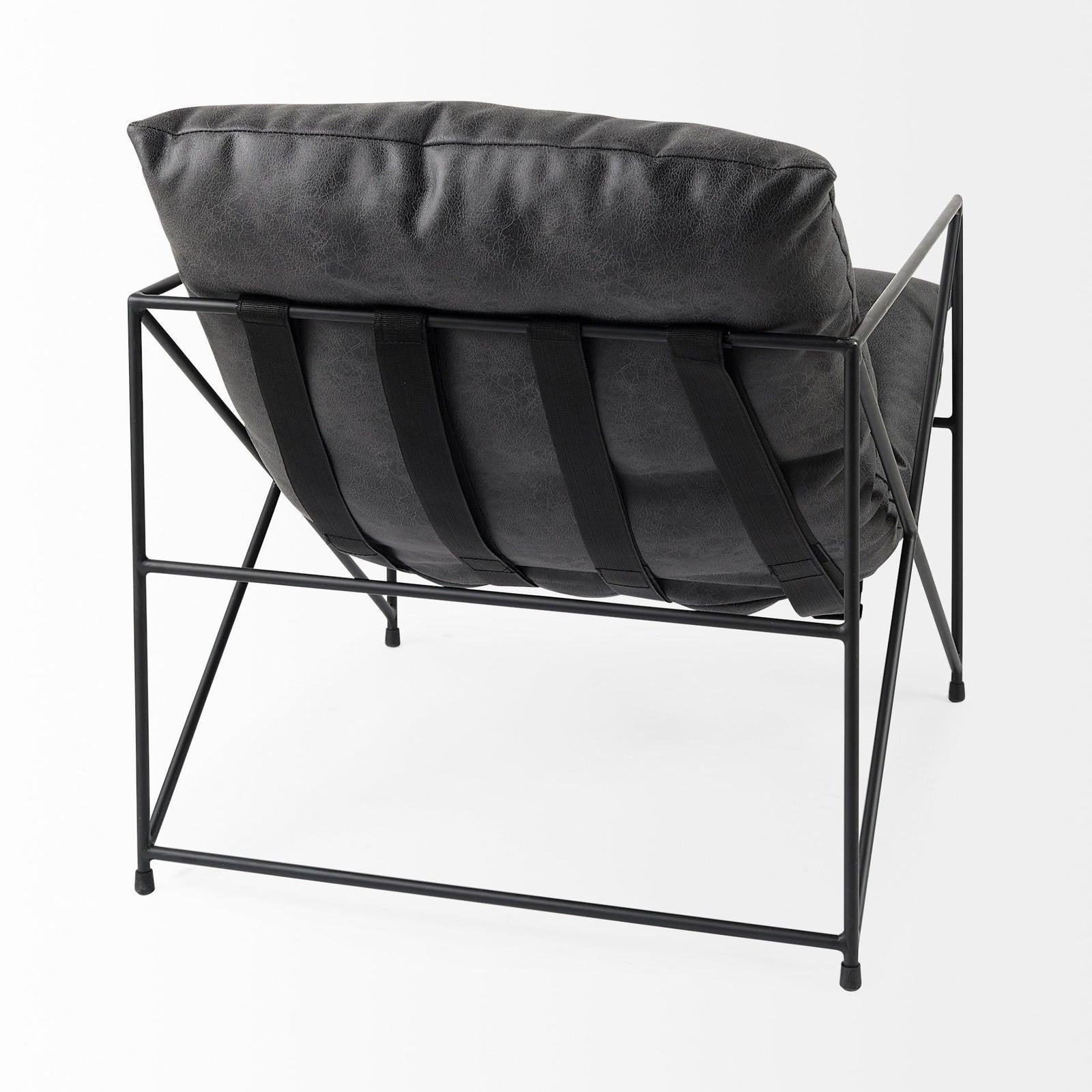 Mercana Leonidas Metal Frame Accent Chair