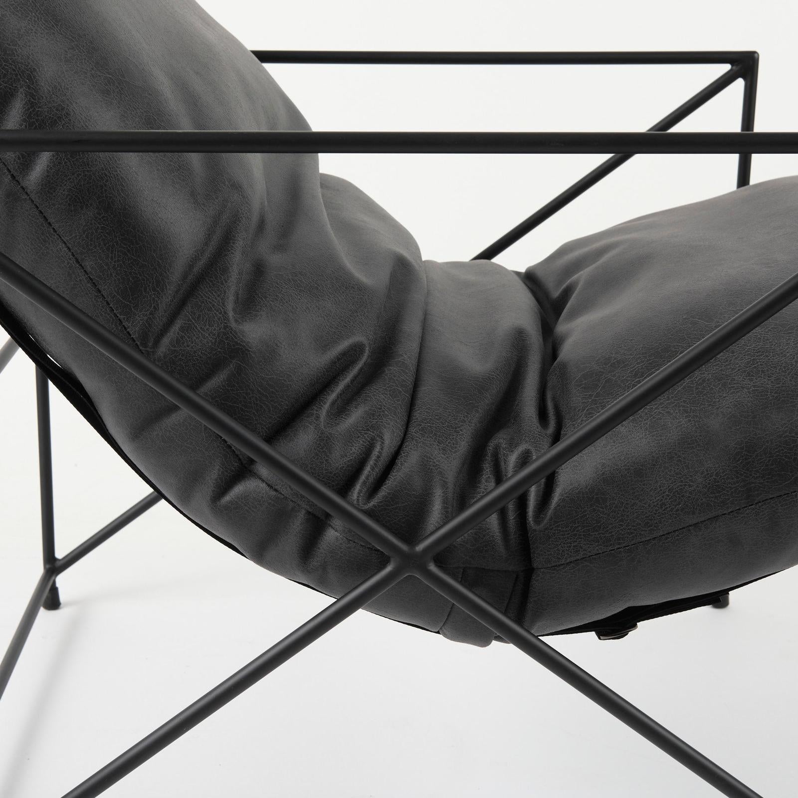 Mercana Leonidas Metal Frame Accent Chair