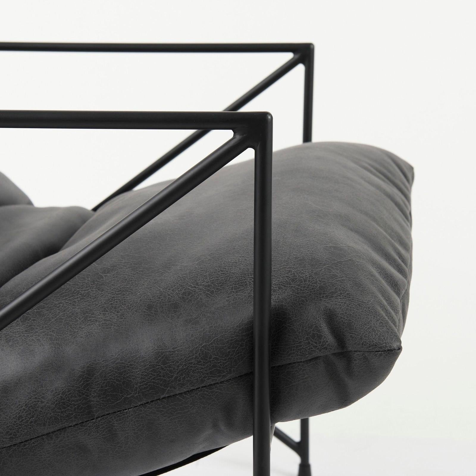 Mercana Leonidas Metal Frame Accent Chair