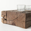 Mercana Lakara Reclaimed Wood Eight Tealight Table Candle Holder