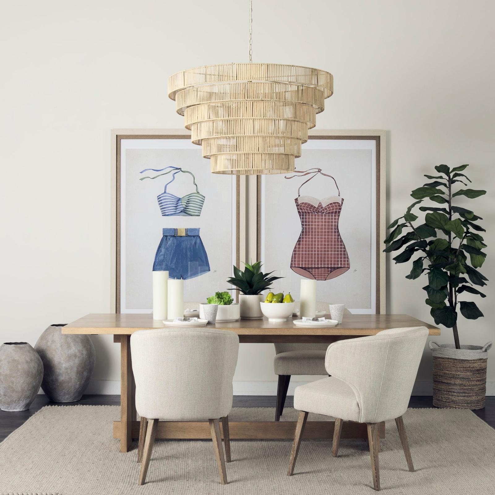 Mercana Niles Wooden Legs Wingback Dining Chair