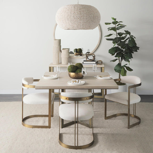 Mercana Theta White-Washed Beaded Chandelier HERO
