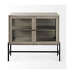 Mercana Arelius Glass Doors Accent Cabinet