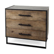 Mercana Alvin Wood W/Metal Framing Accent Cabinet