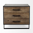 Mercana Alvin Wood W/Metal Framing Accent Cabinet