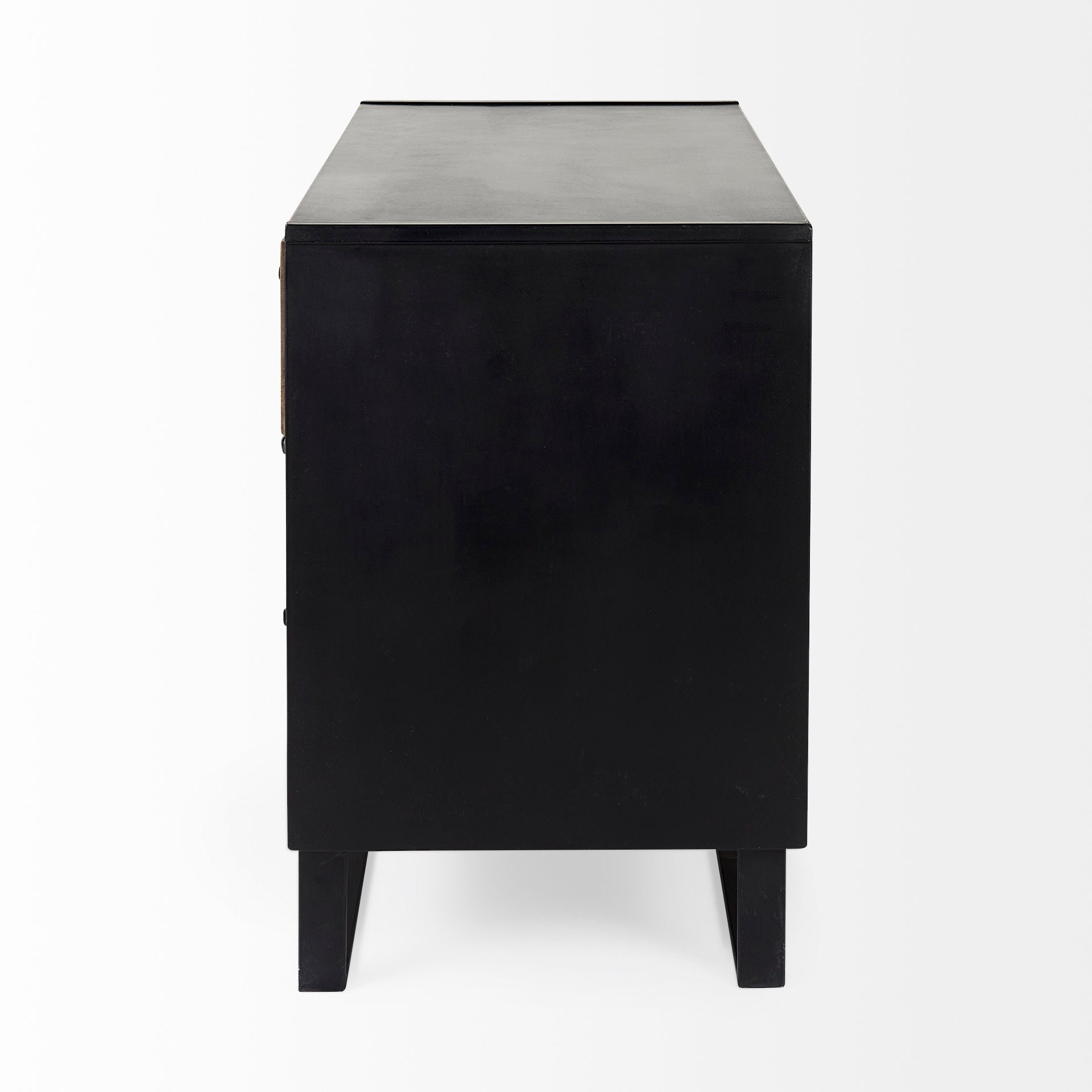 Mercana Alvin Wood W/Metal Framing Accent Cabinet