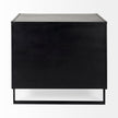 Mercana Alvin Wood W/Metal Framing Accent Cabinet