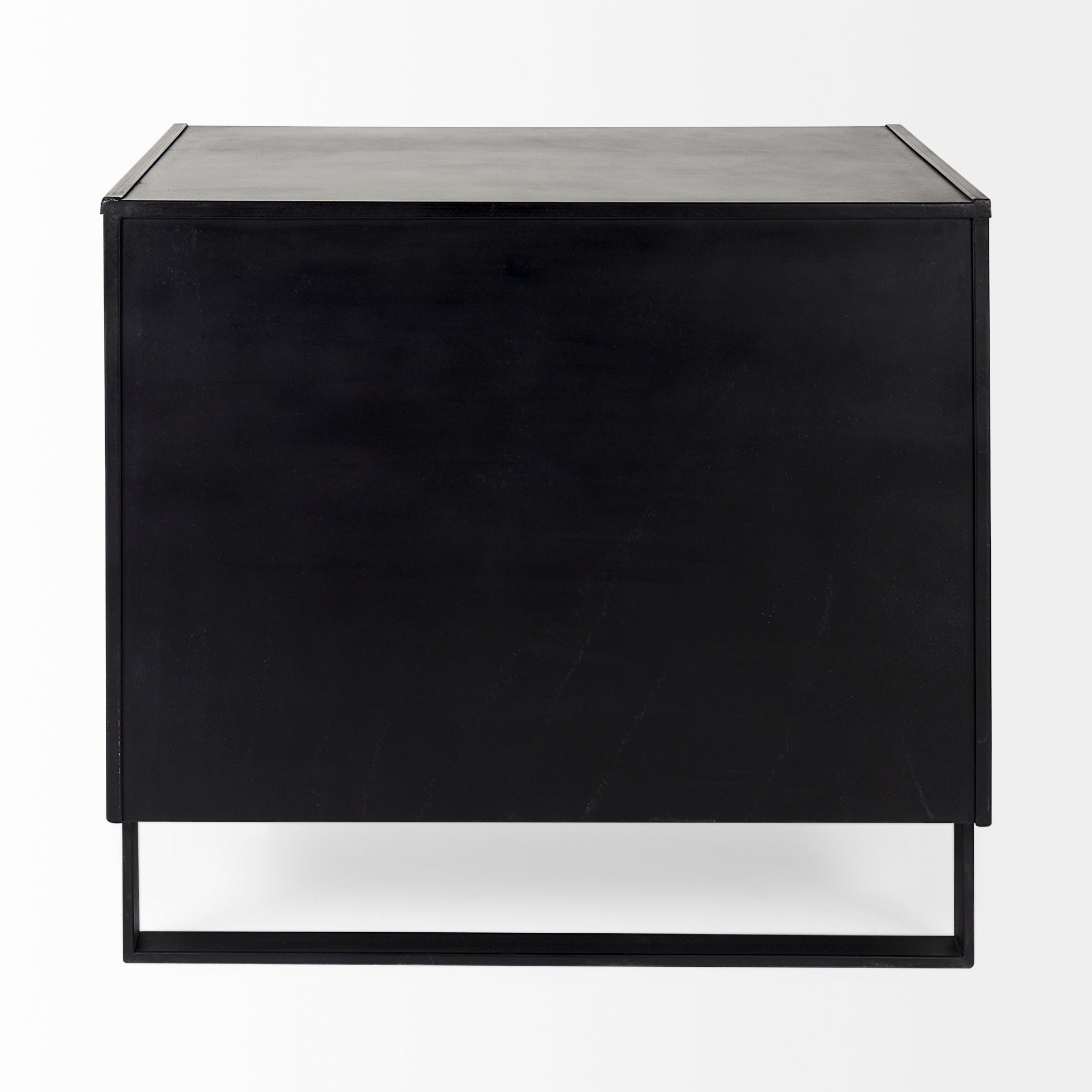 Mercana Alvin Wood W/Metal Framing Accent Cabinet
