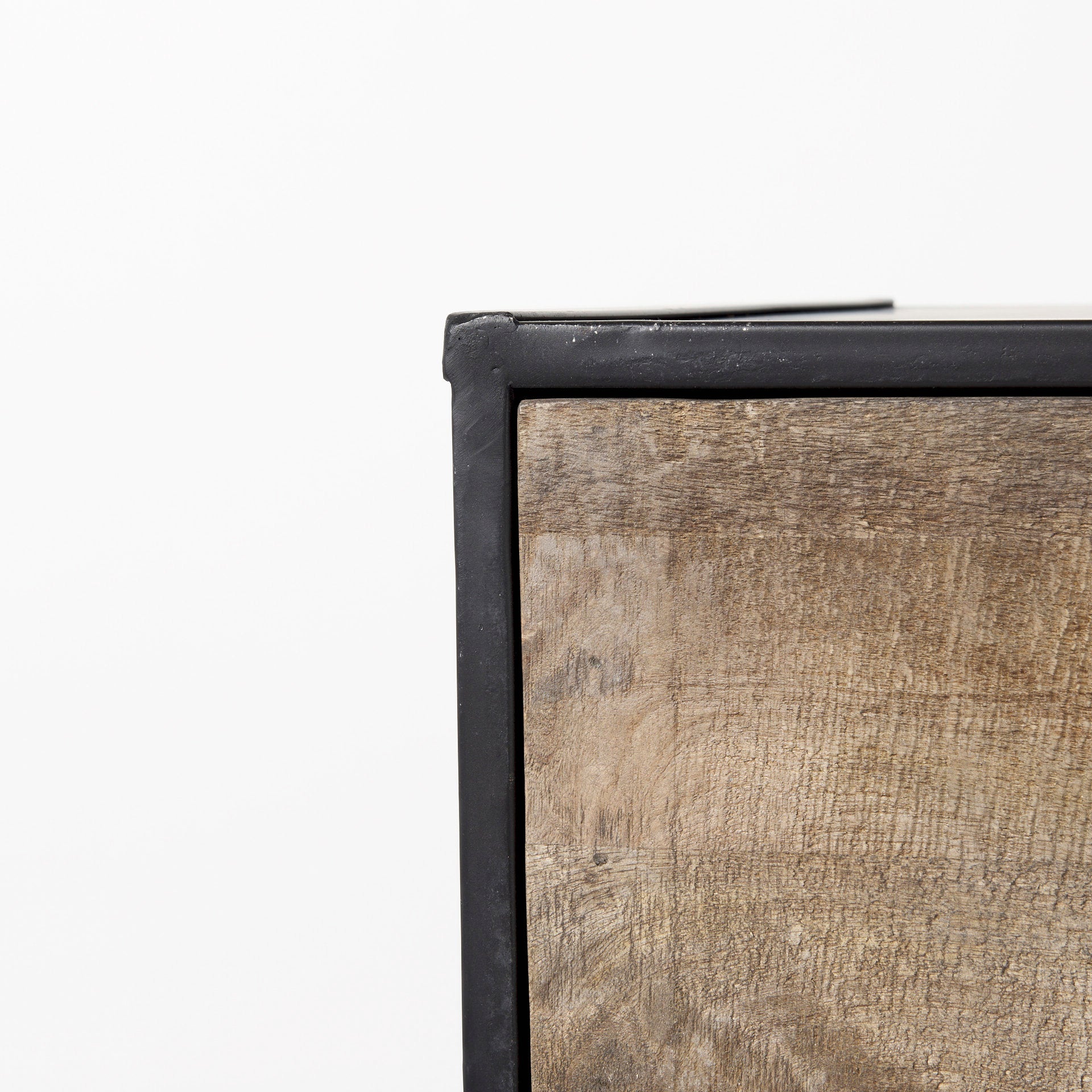 Mercana Alvin Wood W/Metal Framing Accent Cabinet