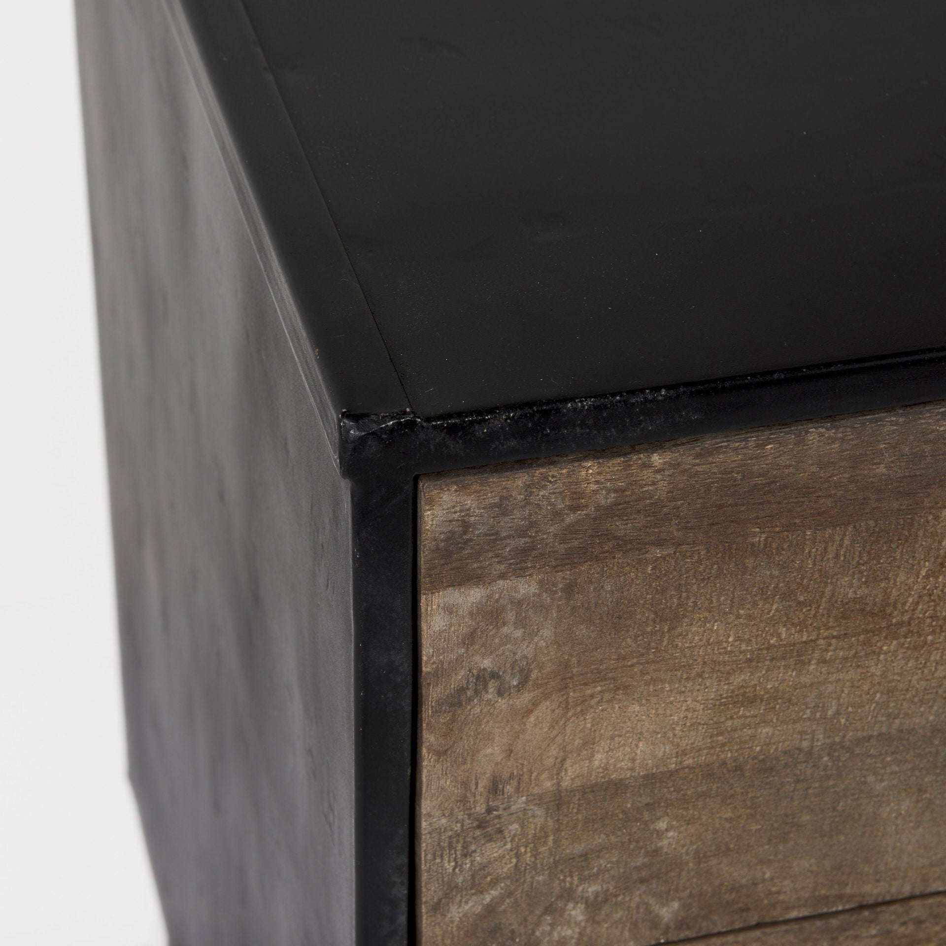 Mercana Alvin Wood W/Metal Framing Accent Cabinet