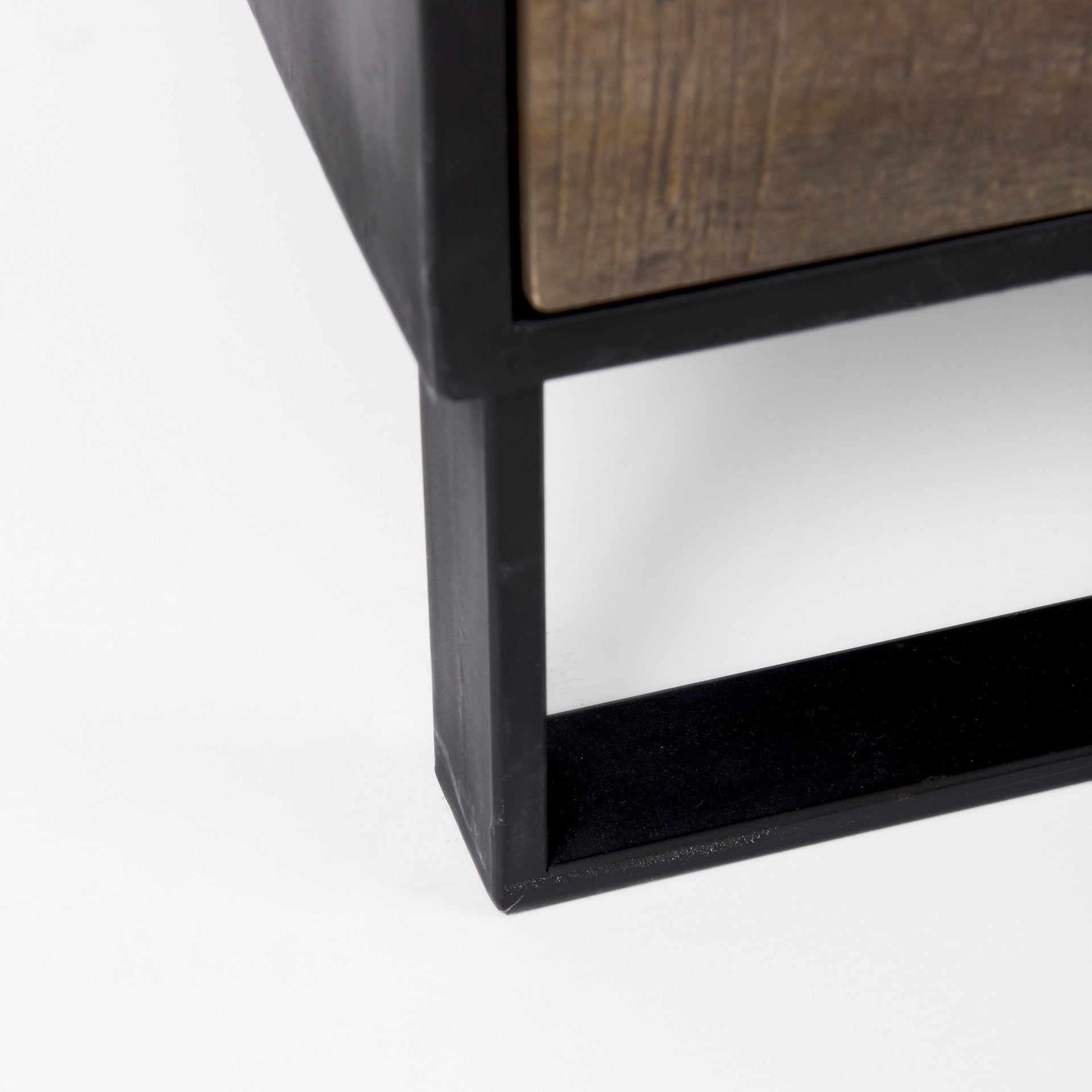 Mercana Alvin Wood W/Metal Framing Accent Cabinet