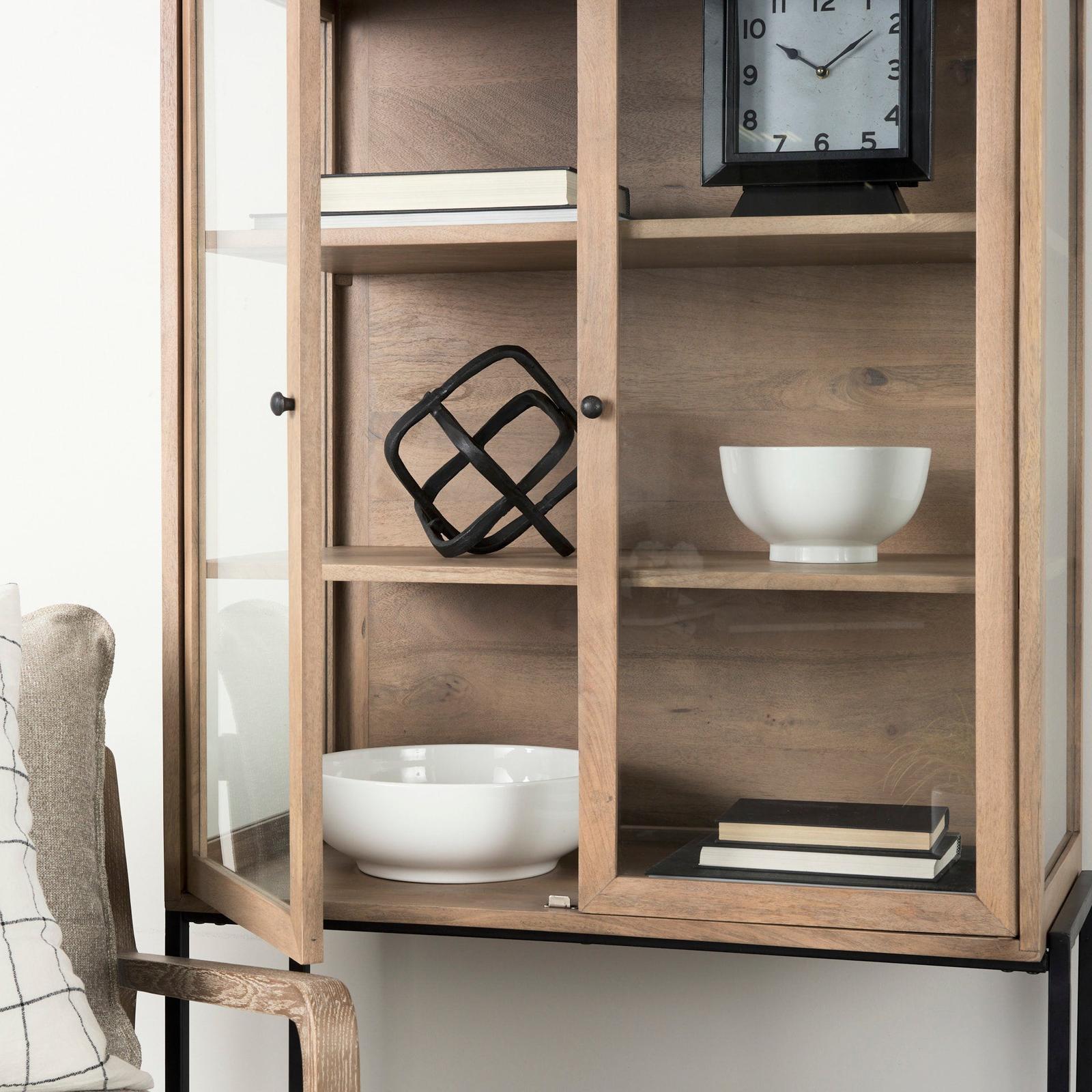 Mercana Arelius Wood Display Cabinet