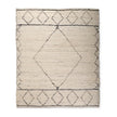 Mercana Calvert 8x10 Gray Cotton Hand Woven Diamond Patterned Rug