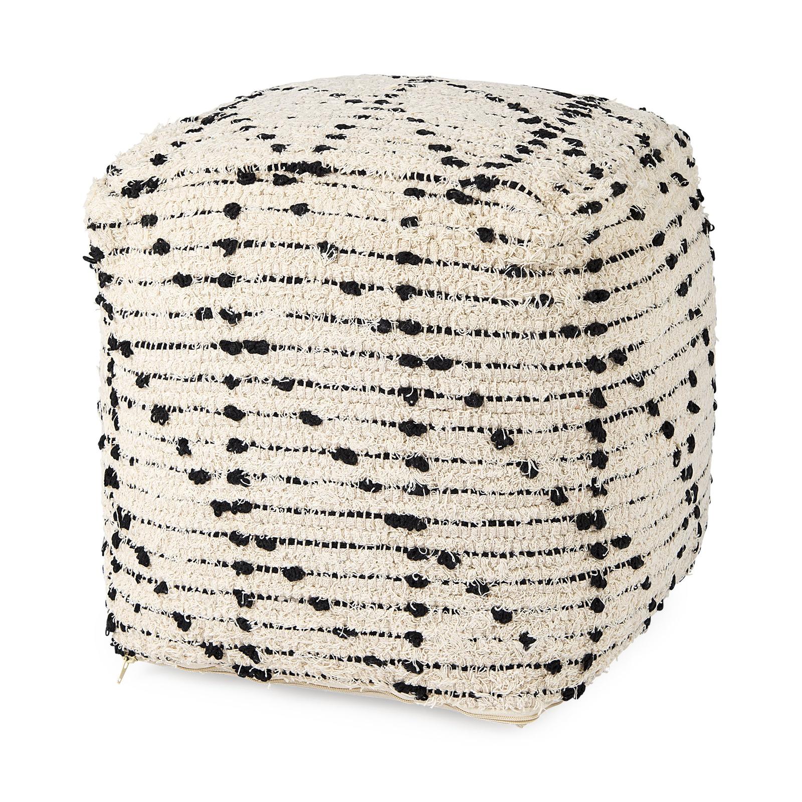 Mercana Aarohi Cotton Patterned Pouf