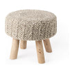 Mercana Bina 4 Legged Wool Stool