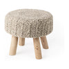 Mercana Bina 4 Legged Wool Stool