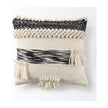 Mercana Beardell 18 x 18 Cream And Black Details With Tassels Decorative Pillow Cover Clearance