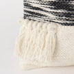 Mercana Beardell 18 x 18 Cream And Black Details With Tassels Decorative Pillow Cover Clearance