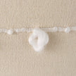 Mercana Erica Cream With White Detail Decorative Pillow Cover Clearance