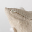 Mercana Erica Cream With White Detail Decorative Pillow Cover Clearance