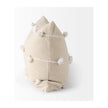 Mercana Erica Cream With White Detail Decorative Pillow Cover Clearance