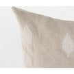 Mercana Enya Beige and Cream Fabric Patterned Decorative Pillow Cover