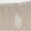 Mercana Enya Beige and Cream Fabric Patterned Decorative Pillow Cover