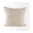 Mercana Enya Beige and Cream Fabric Patterned Decorative Pillow Cover