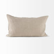 Mercana Raquel Beige and Black Fabric Plaid Decorative Pillow Cover