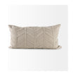Mercana Ivivva Beige Fabric Textured Decorative Pillow Cover Clearance