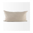 Mercana Ivivva Beige Fabric Textured Decorative Pillow Cover Clearance