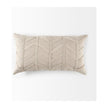Mercana Ivivva Beige Fabric Textured Decorative Pillow Cover Clearance