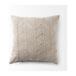 Mercana Ivivva Beige Fabric Textured Decorative Pillow Cover Clearance