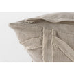 Mercana Ivivva Beige Fabric Textured Decorative Pillow Cover Clearance