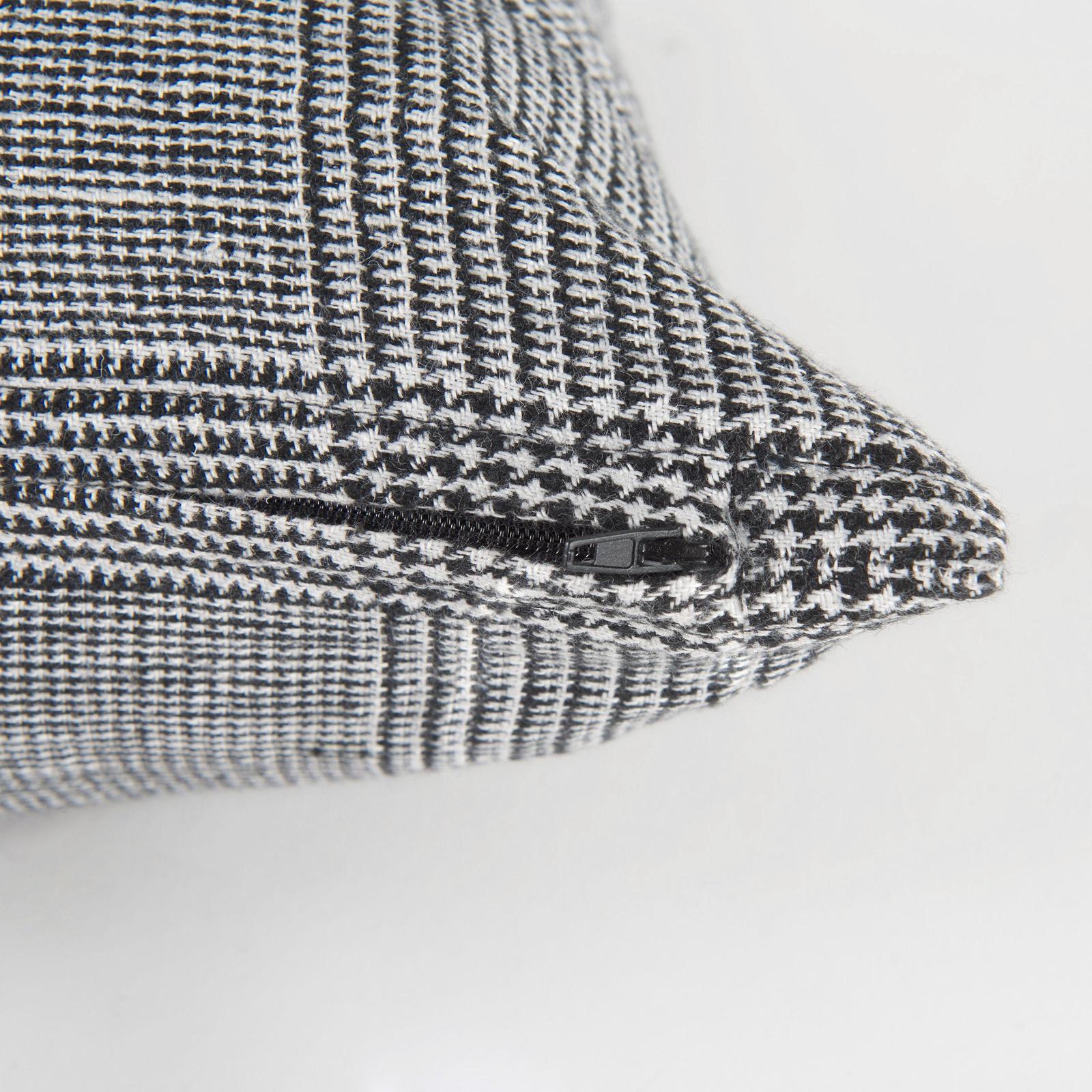 Mercana Ramone White and Black Fabric Decorative Pillow Cover Clearance