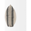 Mercana Hattie Beige and Black Fabric Striped Decorative Pillow Cover