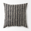 Mercana Miriam Beige and Black Fabric Patterned Decorative Pillow Cover