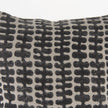 Mercana Miriam Beige and Black Fabric Patterned Decorative Pillow Cover