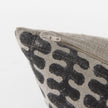 Mercana Miriam Beige and Black Fabric Patterned Decorative Pillow Cover