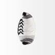 Mercana Kimia White and Black Fabric Herringbone and Fringed Decorative Pillow Cover Clearance