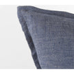 Mercana Aubrielle Gray and Blue Fabric Color Blocked Decorative Pillow Cover Clearance
