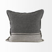 Mercana Zadie Light Gray and Dark Gray Fabric Color Blocked Decorative Pillow Cover Clearance