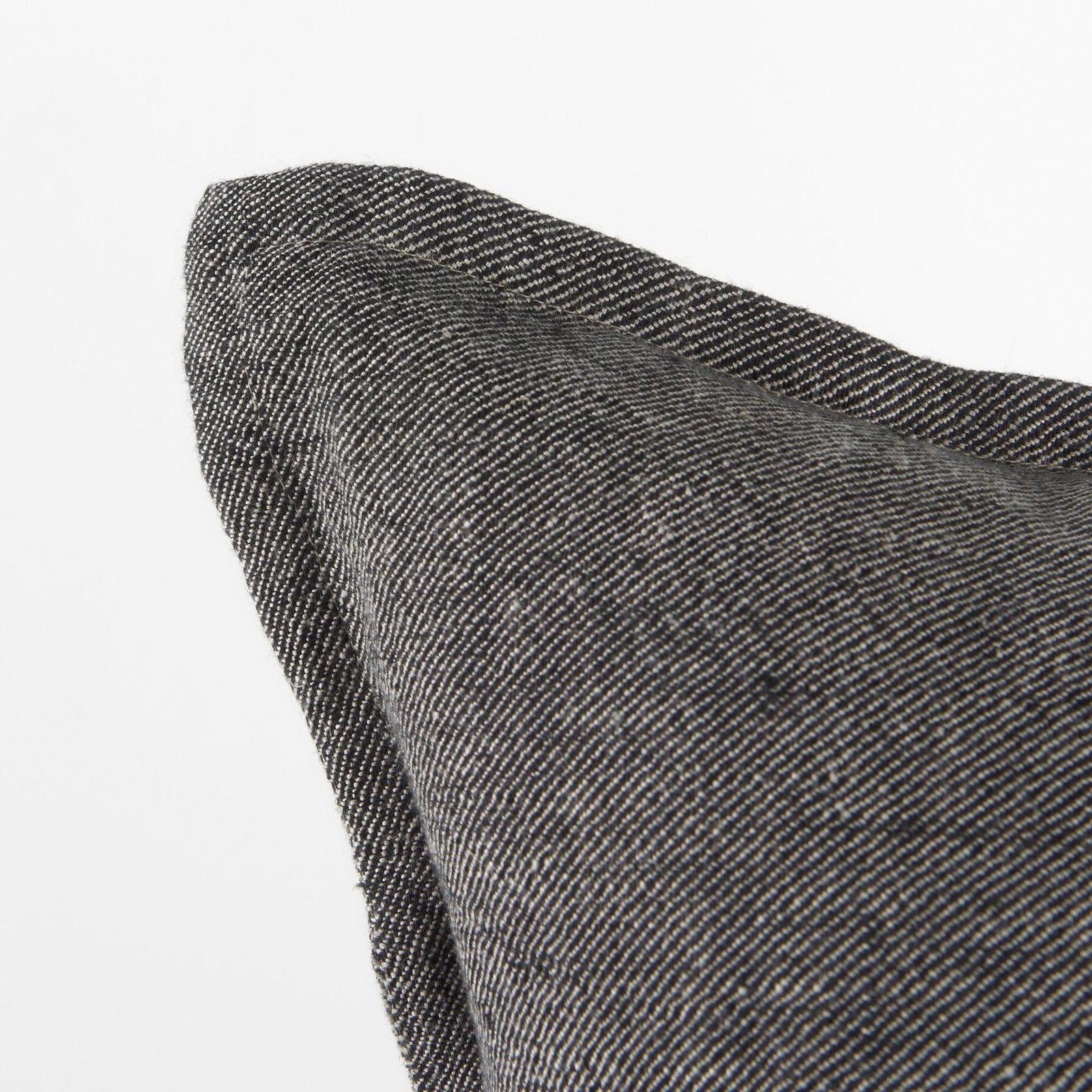 Mercana Zadie Light Gray and Dark Gray Fabric Color Blocked Decorative Pillow Cover Clearance