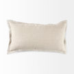 Mercana Mae Beige Fabric Decorative Pillow Cover